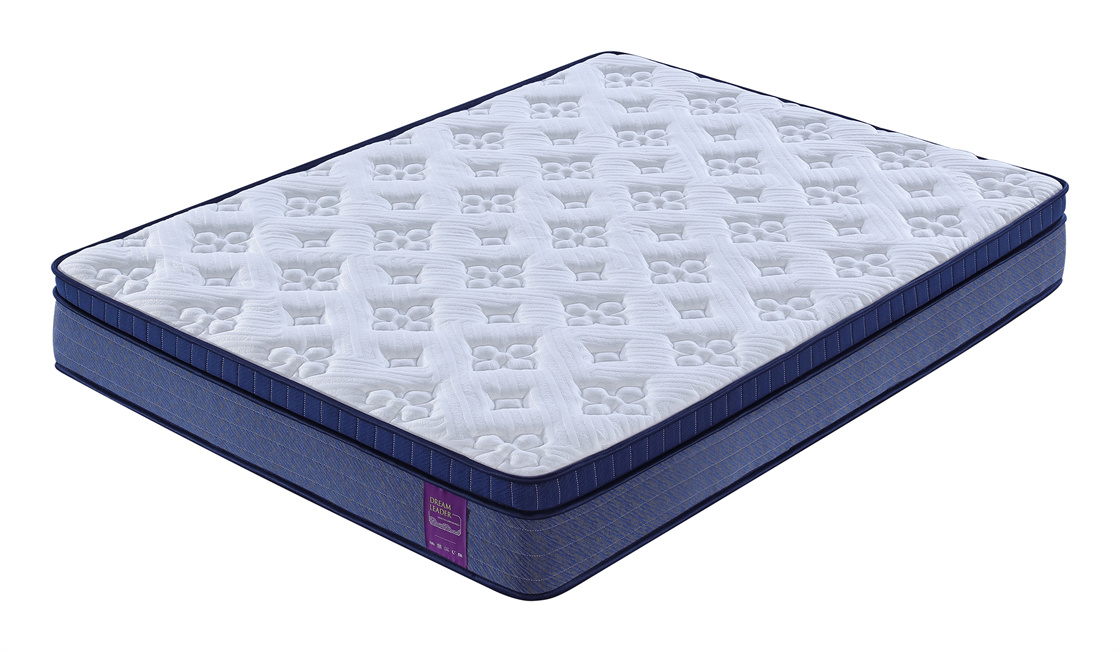 Ocean Blue│Euro Top Memory Foam & Inner Springs Hybrid Mattress