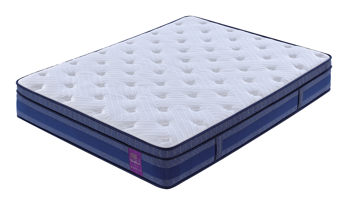 Ocean Blue│Euro Top Memory Foam & Inner Springs Hybrid Mattress