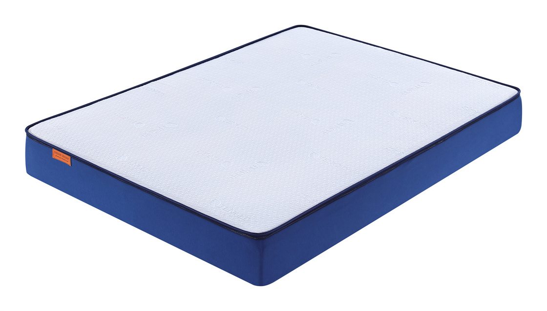 Ocean Blue│Organic Tencel Fabric Memory Foam & Inner Springs Hybrid Mattress